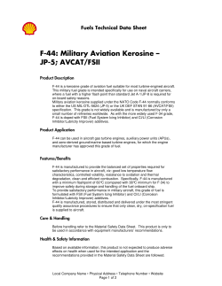 Military Aviation Kerosine &ndash; JP-5