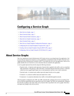 Configuring a Service Graph