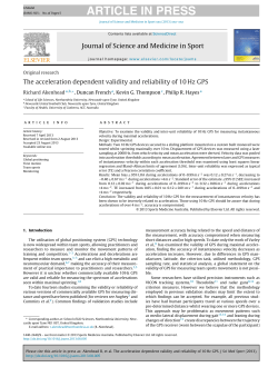 The acceleration dependent validity and reliability
