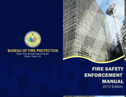 FIRE SAFETY ENFORCEMENT MANUAL