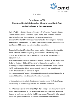 Put ur hands on VR! Obama and Merkel tried smallest 3D camera