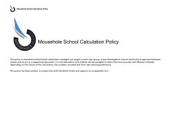 Abacus Editable Calculation Policy Year 1-6
