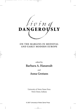 livingDANGEROUSLY - University of Notre Dame