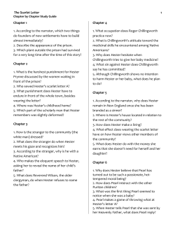 The Scarlet Letter Chapter by Chapter Study Guide