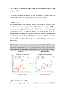 Text S2: Difference in number of SNPs and MAF distribution