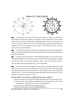 Chapter 29 - Clock Problems