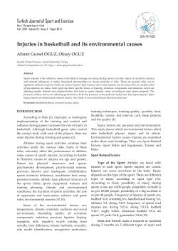 Injuries in basketball and its environmental causes