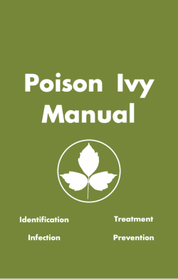 Poison Ivy Manual - GTECH Strategies