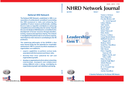 Gen Y - National HRD Network