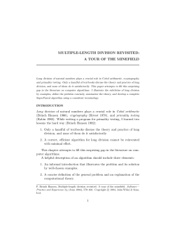 multiple-length division revisited: a tour of the minefield