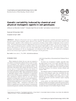 Genetic variability induced by chemical and physical mutagenic