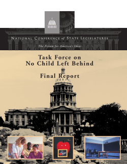 Task Force on No Child Left Behind Final Report
