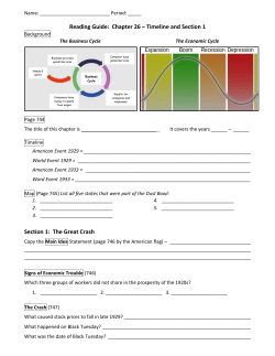 Reading Guide: Chapter 26 &ndash; Timeline and Section 1 Section 1: The