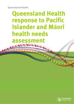 Queensland Health response to Pacific Islander and Maori health