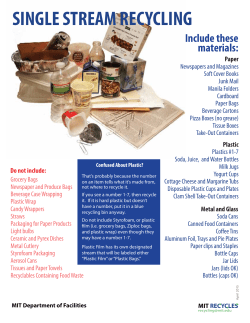 single stream recycling