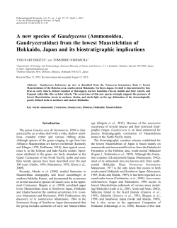 A new species of Gaudryceras (Ammonoidea, Gaudryceratidae