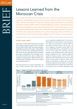 Lessons Learned from the Moroccan Crisis