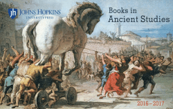 Ancient Studies - Books - Johns Hopkins University