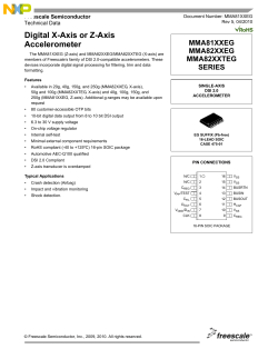 MMA81XXEG, Digital X-Axis or Z-Axis Accelerometer - Data