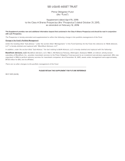 SEI LIQUID ASSET TRUST