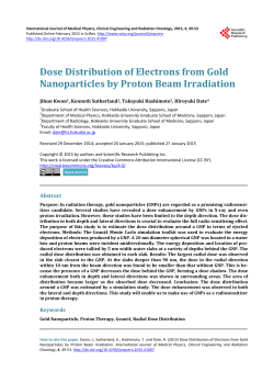 Dose Distribution of Electrons from Gold Nanoparticles by Proton