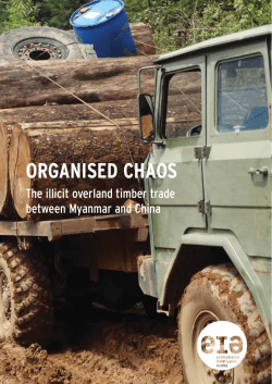 Organised Chaos: The illicit overland timber trade between