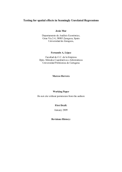Testing for spatial effects in Seemingly Unrelated Regressions
