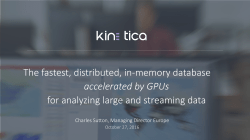 The fastest, distributed, in-memory database