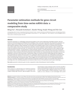 Parameter estimation methods for gene circuit modeling from time