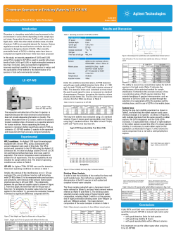 Chromium Speciation in Drinking Water by LC-ICP-MS