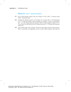 PROBLEMS - Cap. 9 - Sistema di memoria