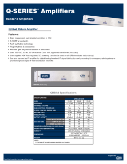 QRBA8 Return Isolation Amplifier Specifications Pdf