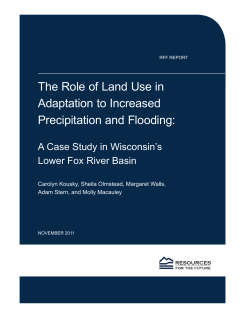 The Role of Land Use in Adaptation to Increased Precipitation and