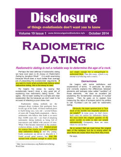Radiometric Dating - Science Against Evolution