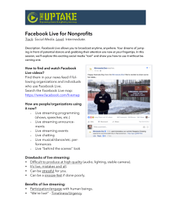 Facebook Live for Nonprofits - Minnesota Council of Nonprofits