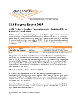 IES Progress Report 2015