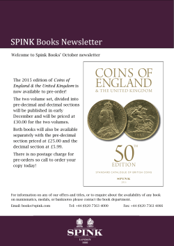 SPINK SPINK Books Newsletter