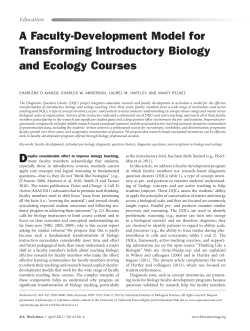 A Faculty-Development Model for Transforming Introductory Biology
