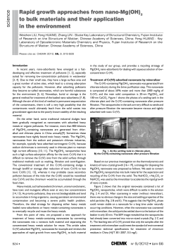 Rapid growth approaches from nano-Mg(OH)