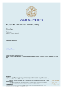 The Pragmatics of Imperative and Declarative