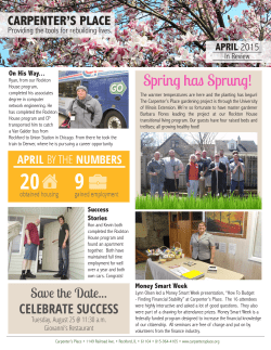 Spring has Sprung! - The Carpenter`s Place
