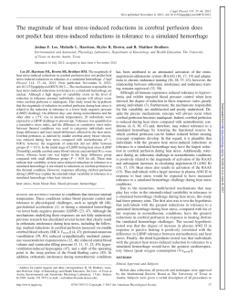 The magnitude of heat stress-induced reductions in cerebral