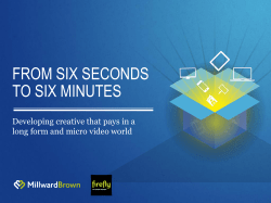 From Six seconds To six minutes