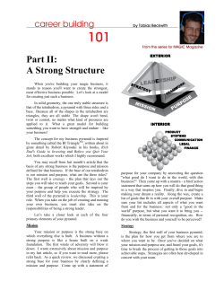 Part II: A Strong Structure
