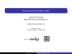 Biased activated random walks