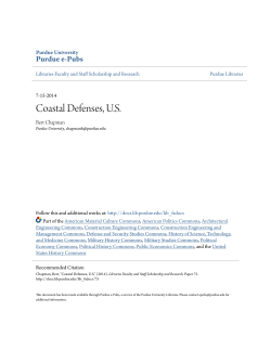 Coastal Defenses, US - Purdue e-Pubs