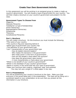 Create Your Own Government Activity