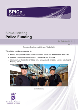 Police Funding - Scottish Parliament