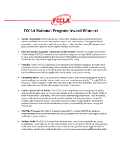 FCCLA National Program Award Winners
