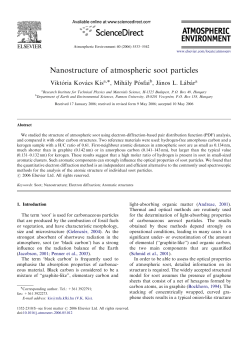 Nanostructure of atmospheric soot particles